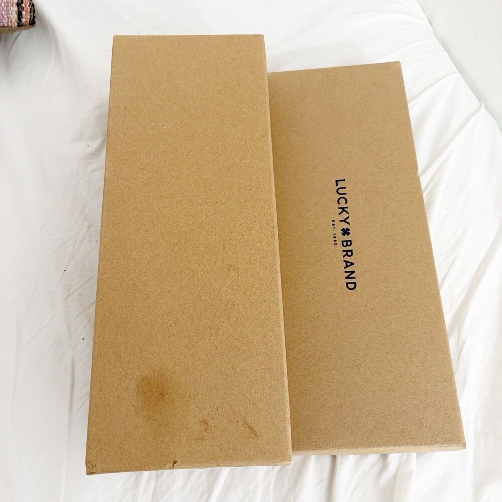 Lucky Brand Alba Womens Umber Ballet Square Toe Flat Size 8 1/2 8 LK-ALBA NIB - Picture 9 of 10